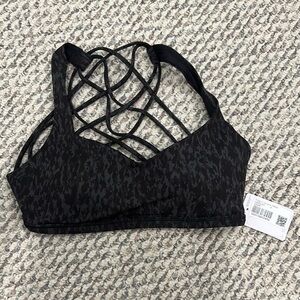 Lululemon Black Strappy Sports Bra
